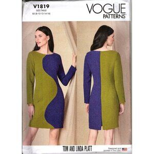 Vogue Patterns V1819 Misses 8 to 16 Tom and Linda Platt Dress Sewing Pattern